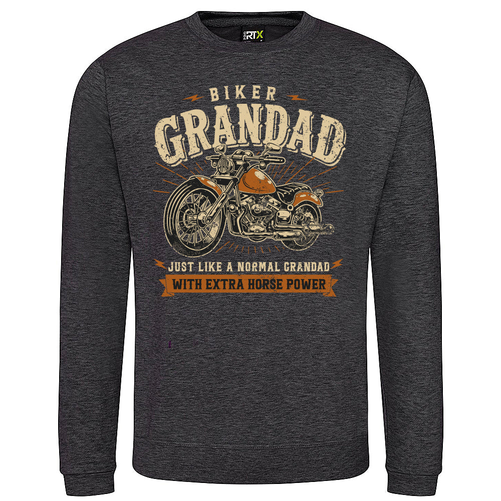 Biker Grandad Motorbike Sweatshirt