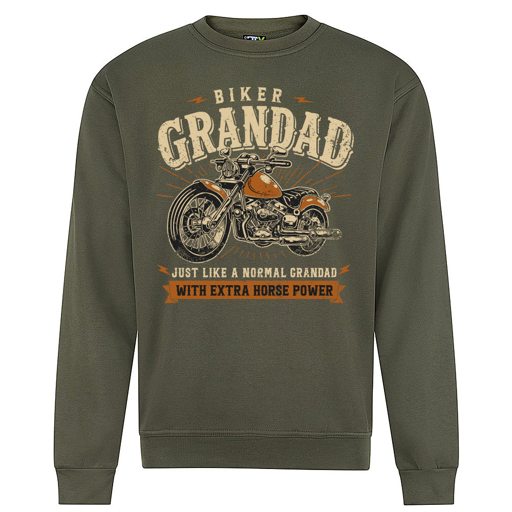 Biker Grandad Motorbike Sweatshirt