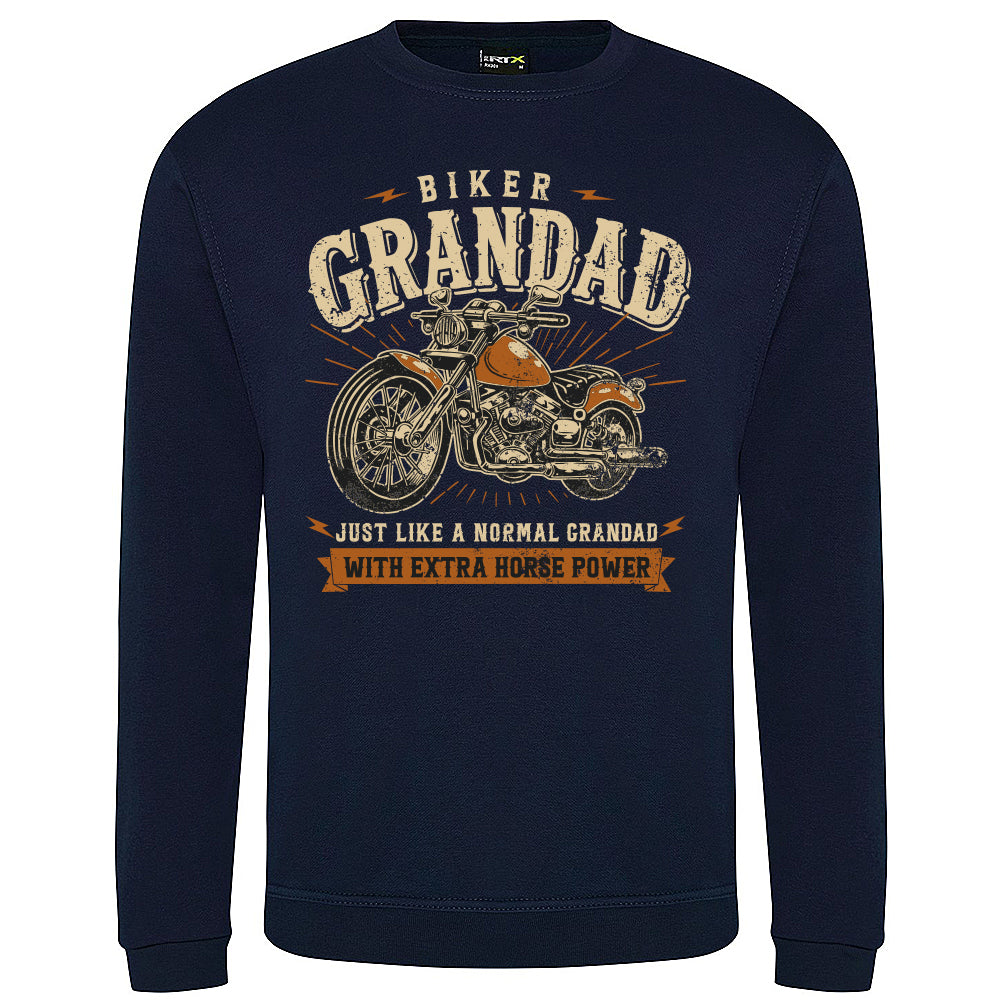 Biker Grandad Motorbike Sweatshirt