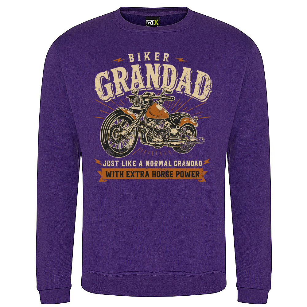 Biker Grandad Motorbike Sweatshirt