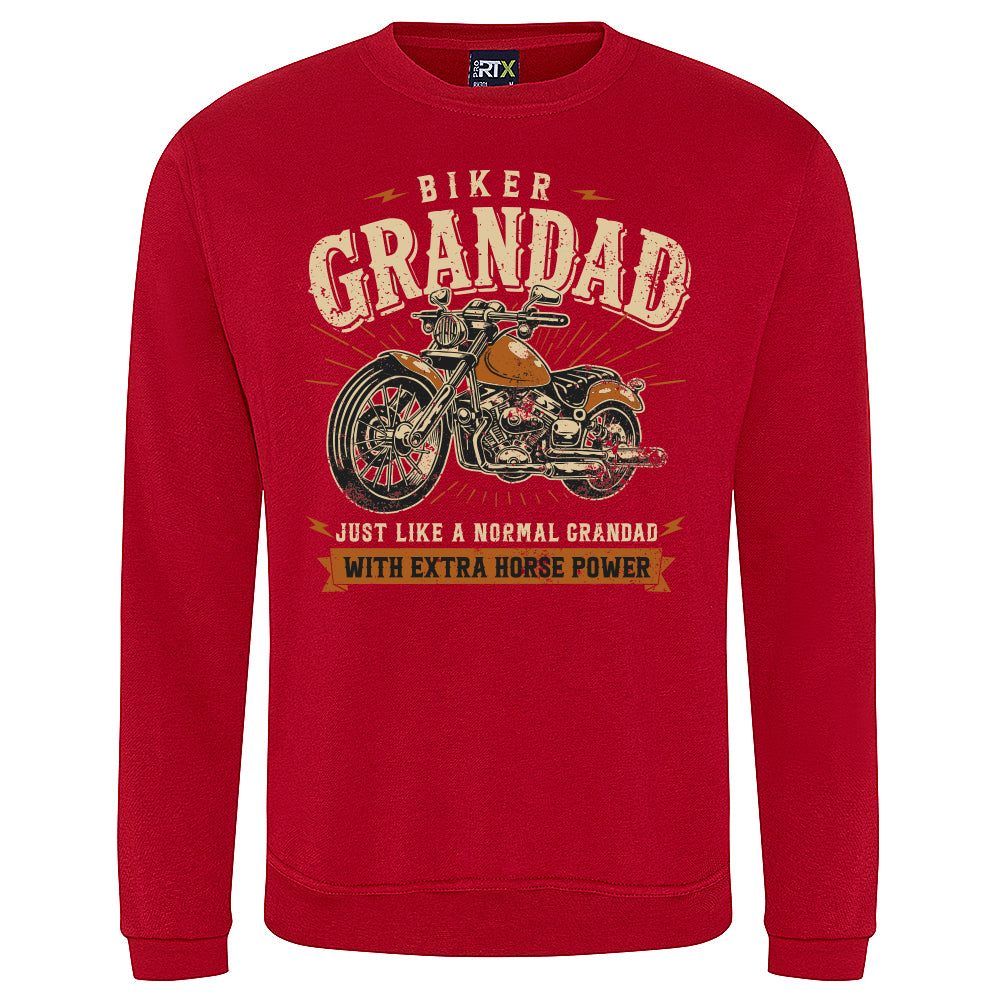 Biker Grandad Motorbike Sweatshirt