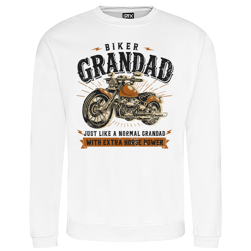 Biker Grandad Motorbike Sweatshirt