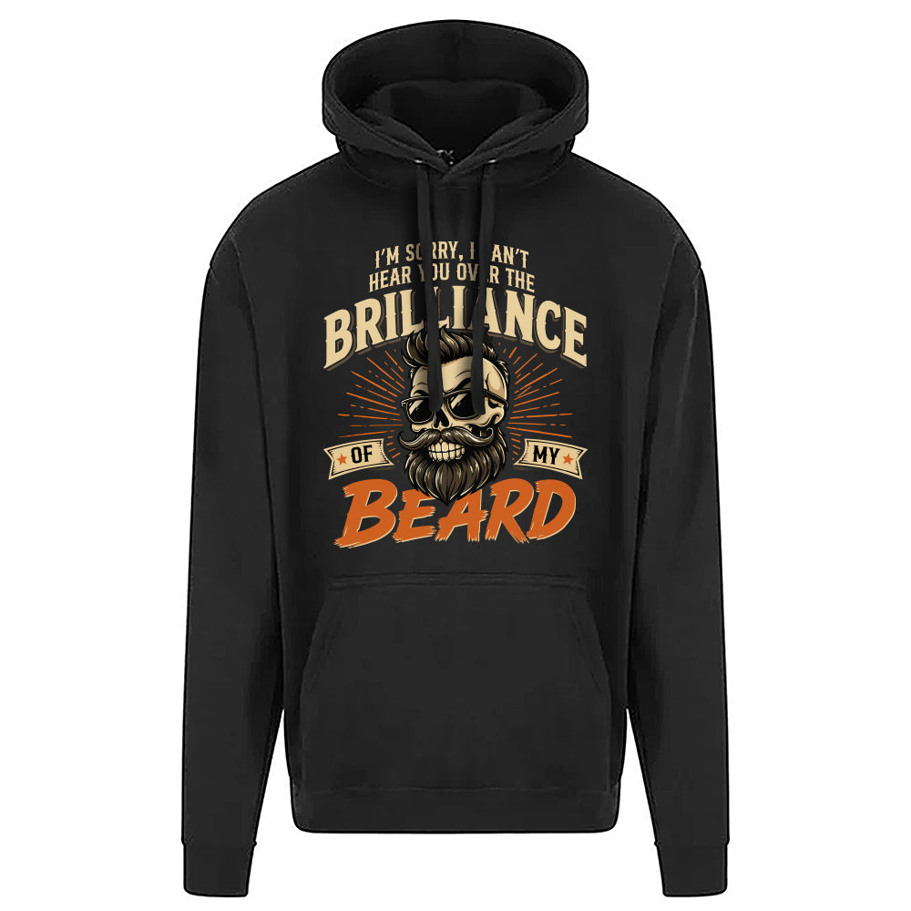 Brilliant Beard Funny Skull Hoodie