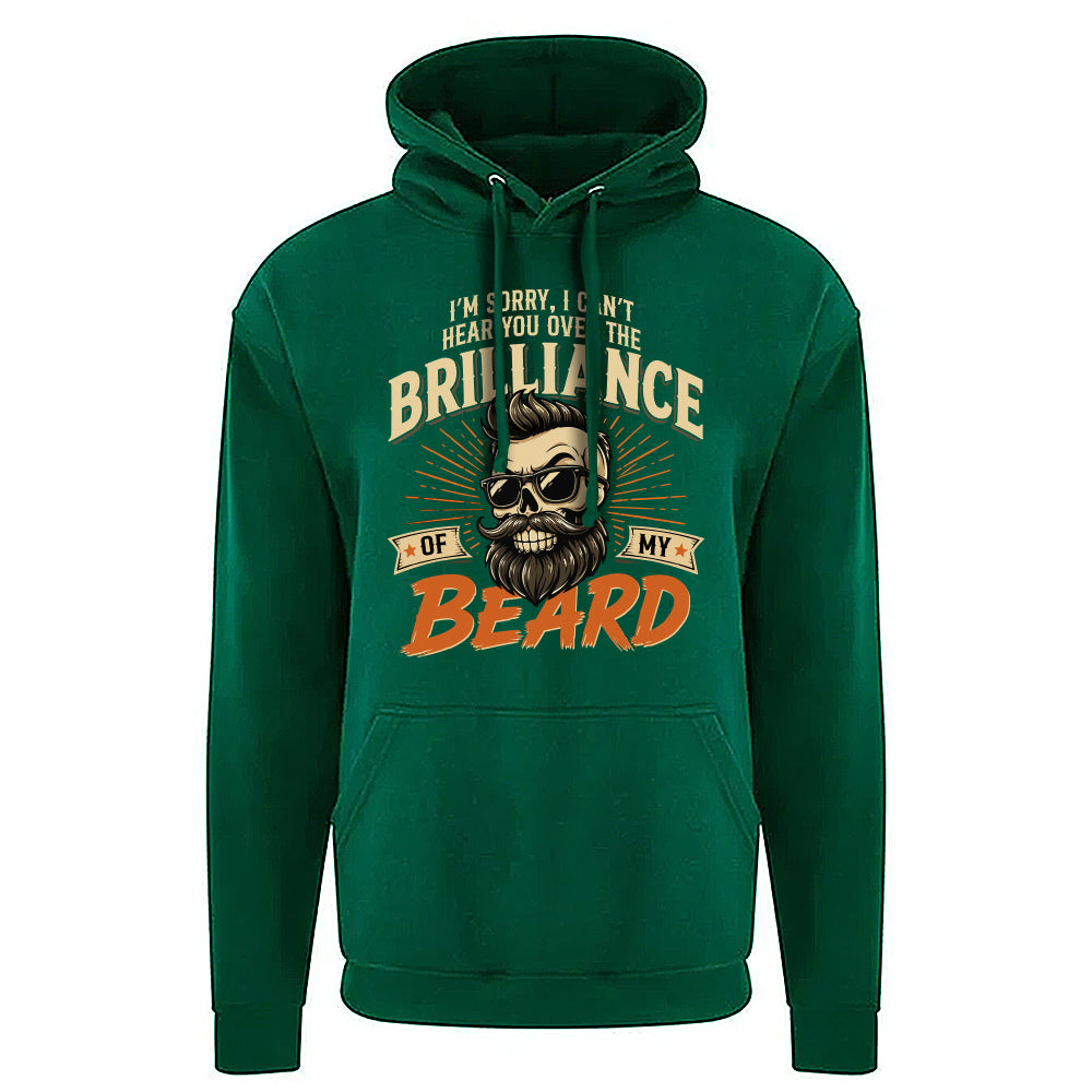 Brilliant Beard Funny Skull Hoodie