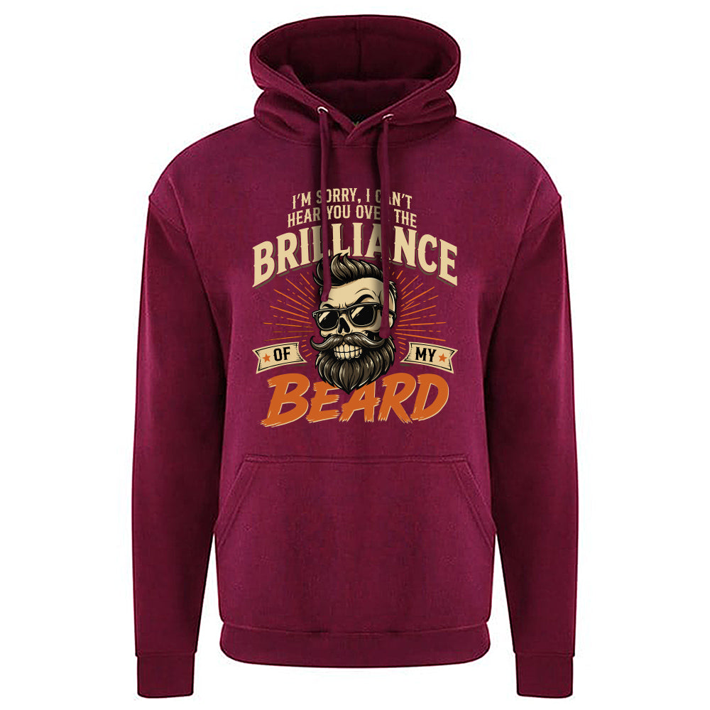 Brilliant Beard Funny Skull Hoodie