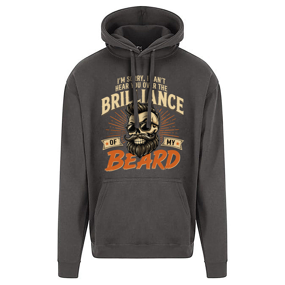 Brilliant Beard Funny Skull Hoodie