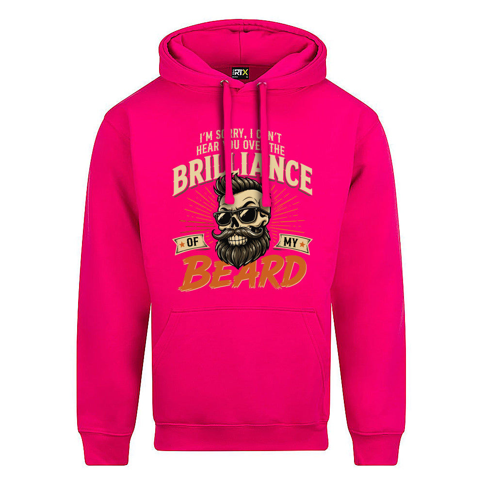 Brilliant Beard Funny Skull Hoodie