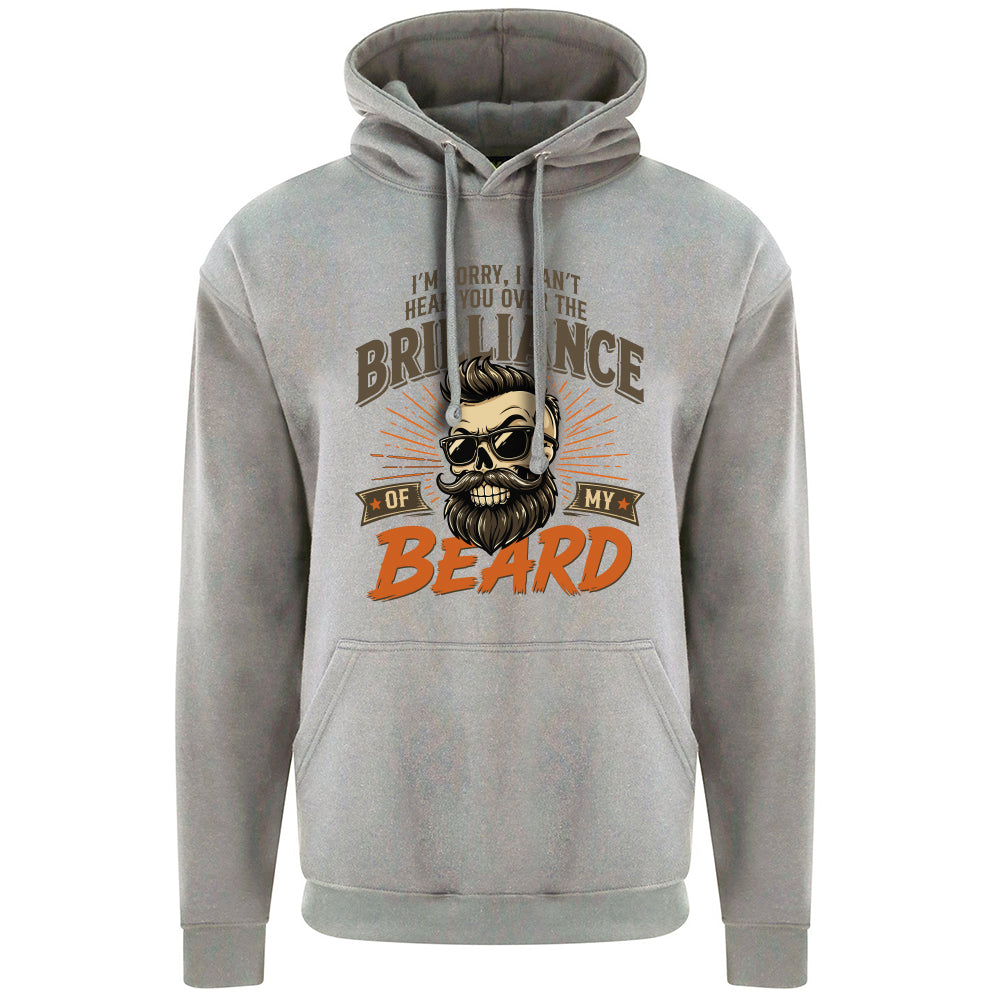Brilliant Beard Funny Skull Hoodie