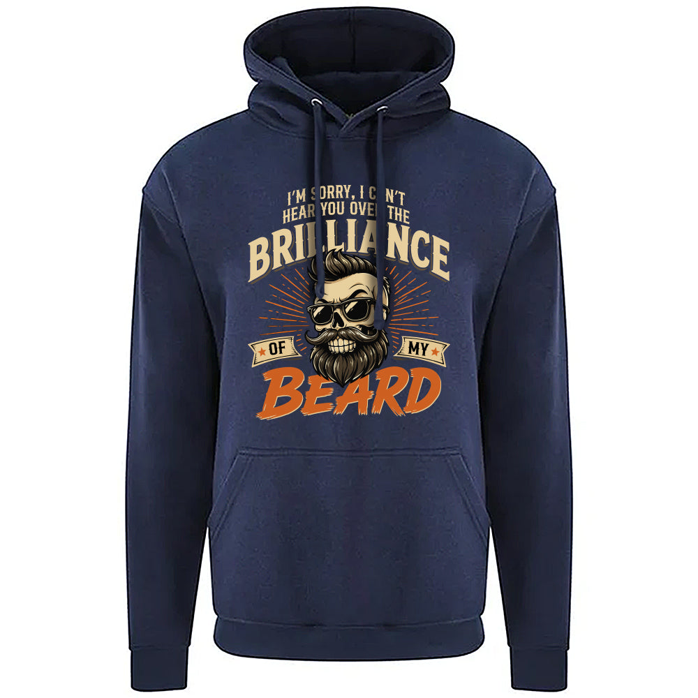 Brilliant Beard Funny Skull Hoodie