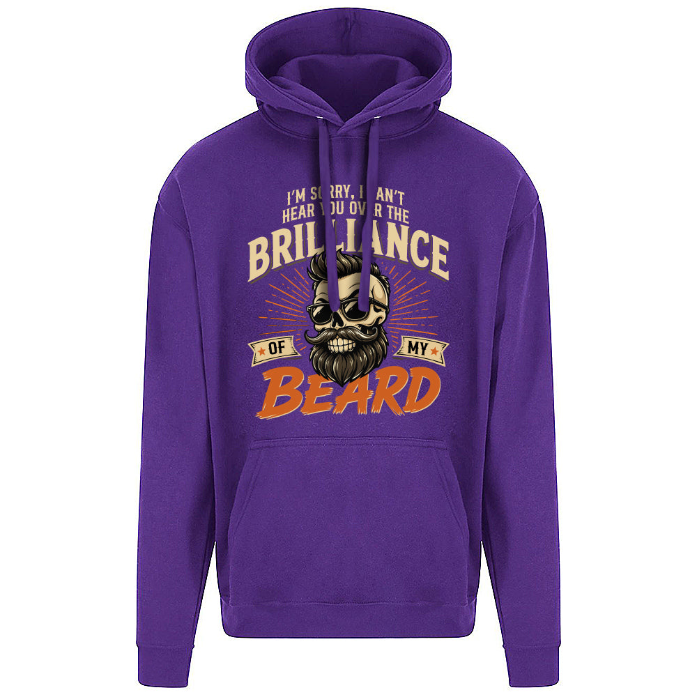 Brilliant Beard Funny Skull Hoodie