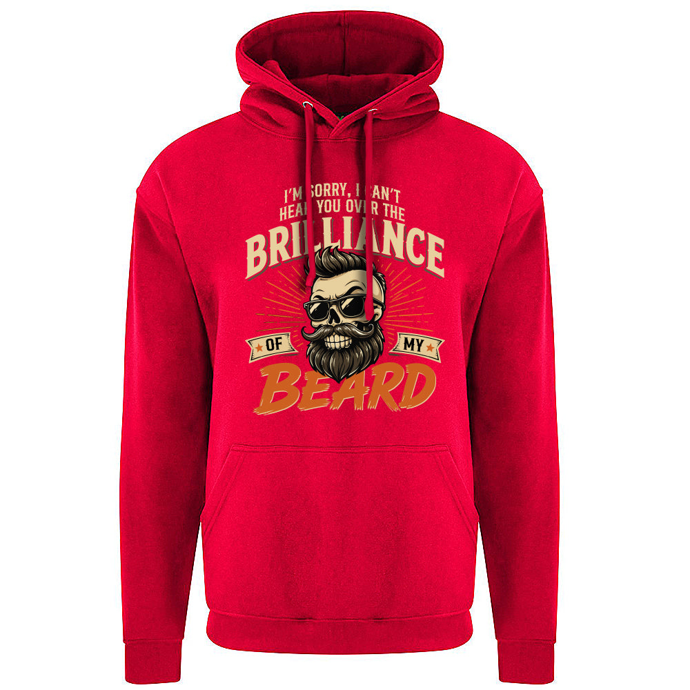 Brilliant Beard Funny Skull Hoodie