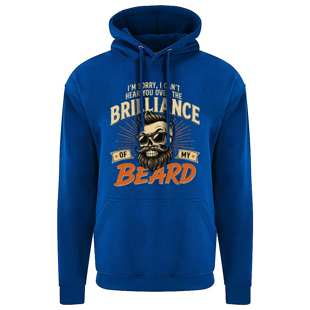 Brilliant Beard Funny Skull Hoodie