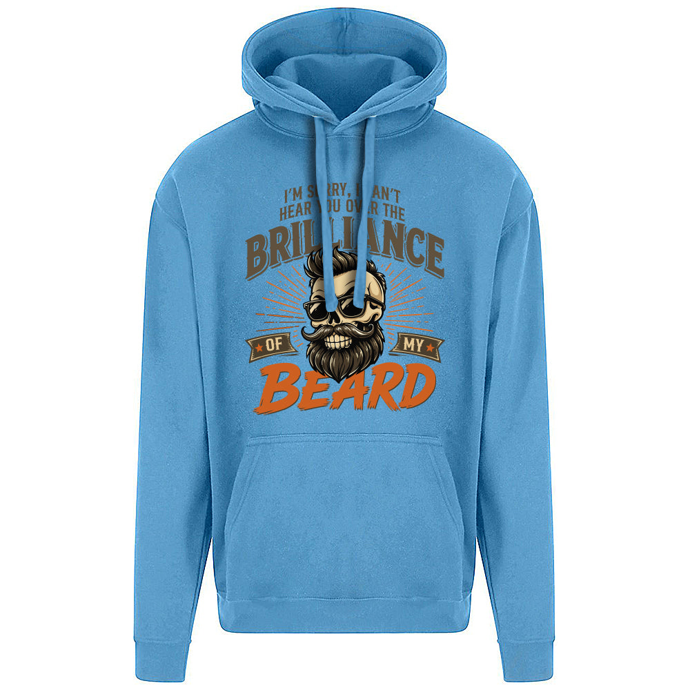 Brilliant Beard Funny Skull Hoodie