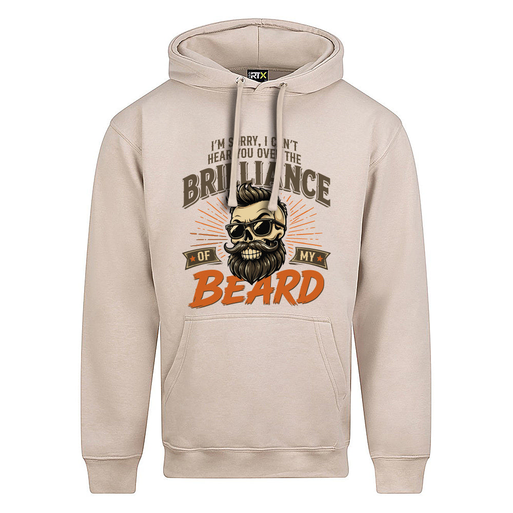 Brilliant Beard Funny Skull Hoodie