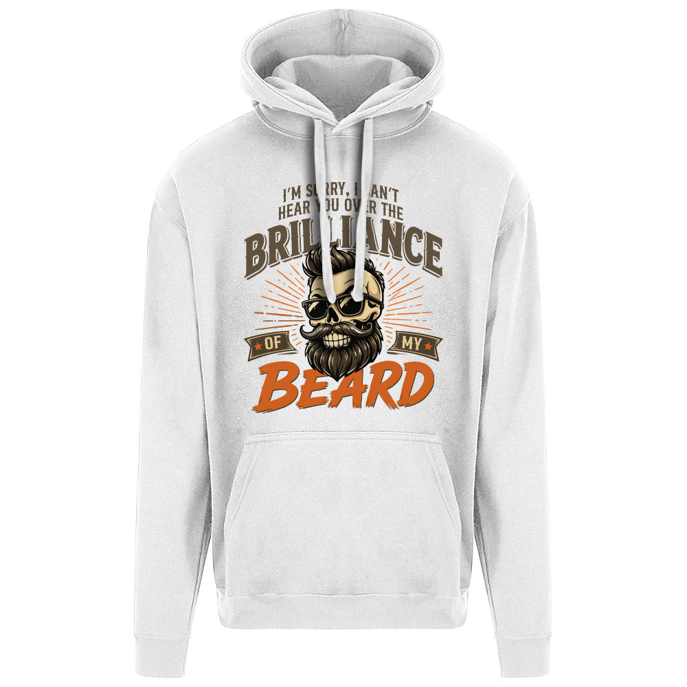 Brilliant Beard Funny Skull Hoodie