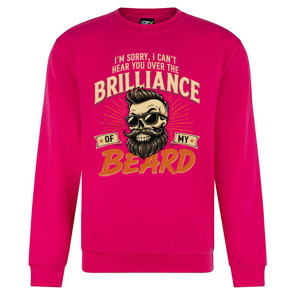 Brilliant Beard Funny Skull Sweatshirt