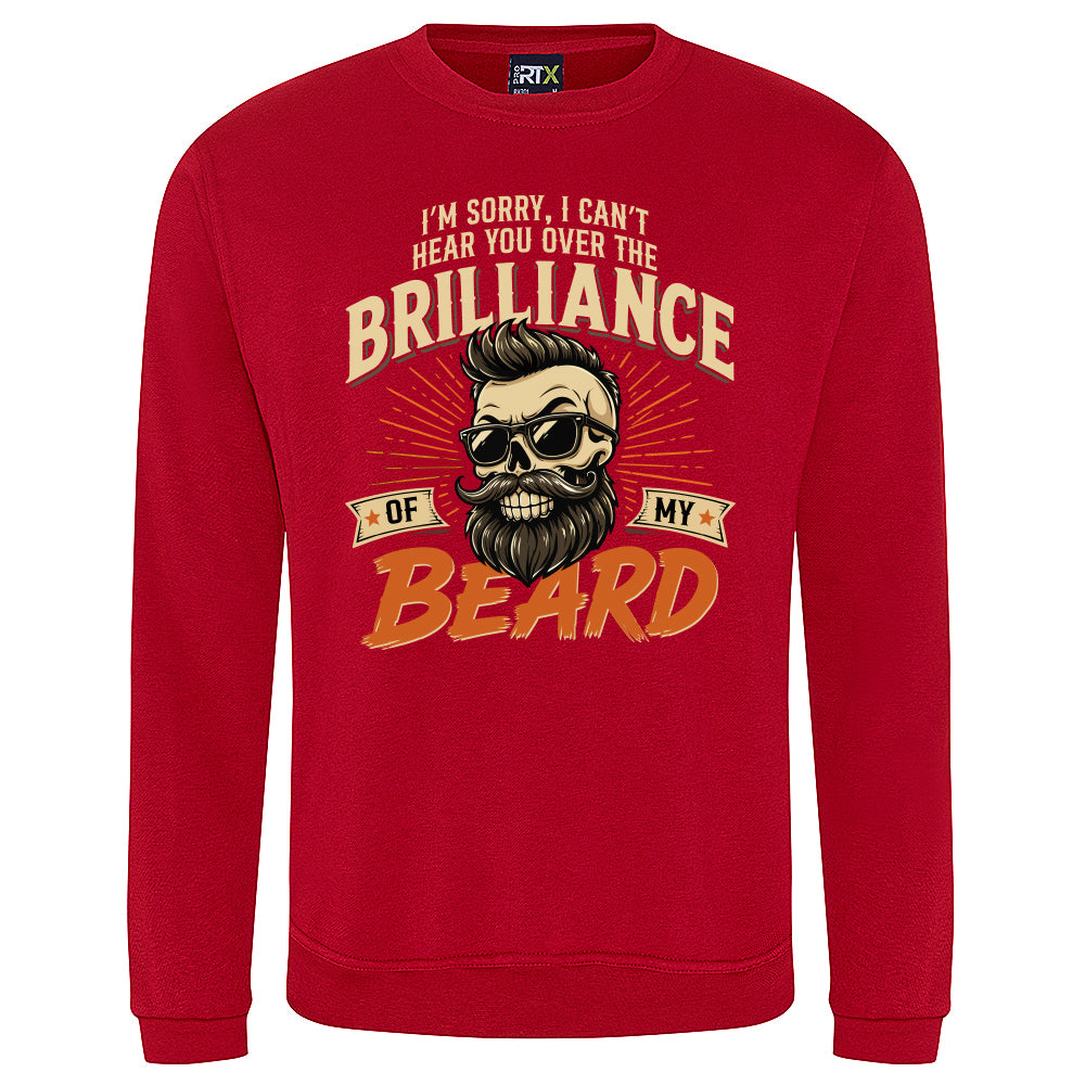 Brilliant Beard Funny Skull Sweatshirt