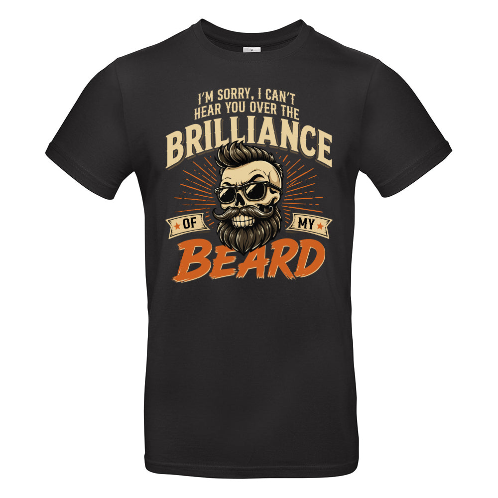 Brilliant Beard Funny Skull T-Shirt