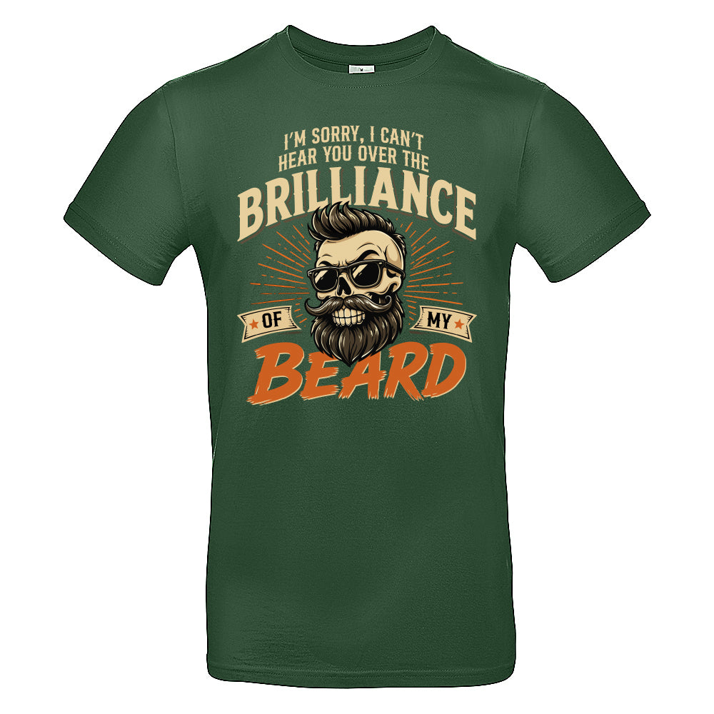 Brilliant Beard Funny Skull T-Shirt