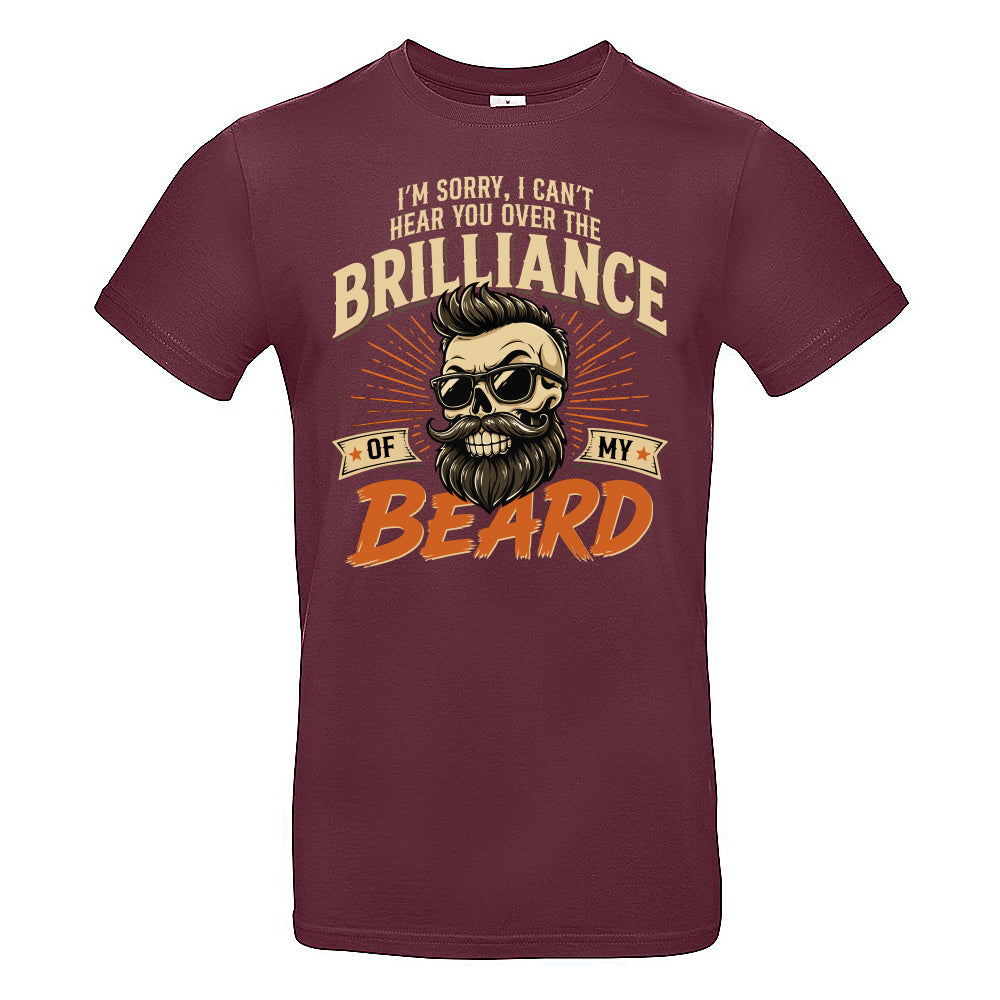 Brilliant Beard Funny Skull T-Shirt
