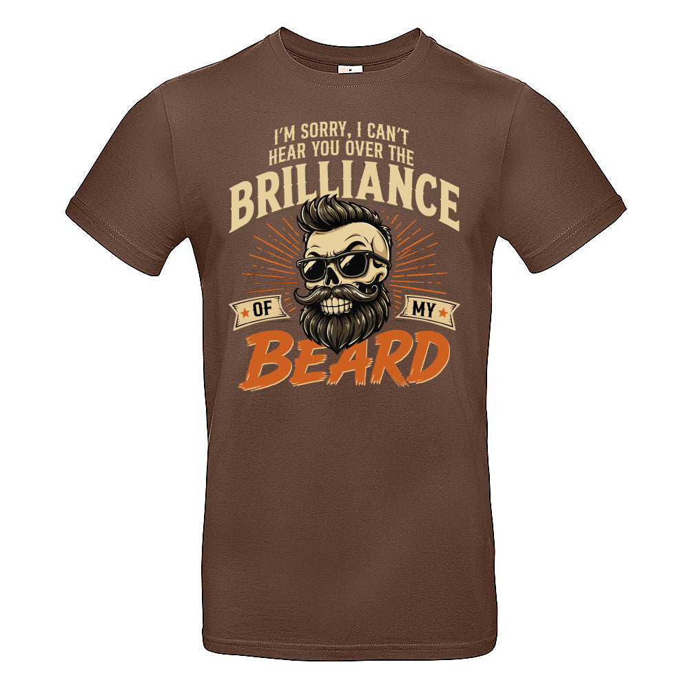 Brilliant Beard Funny Skull T-Shirt