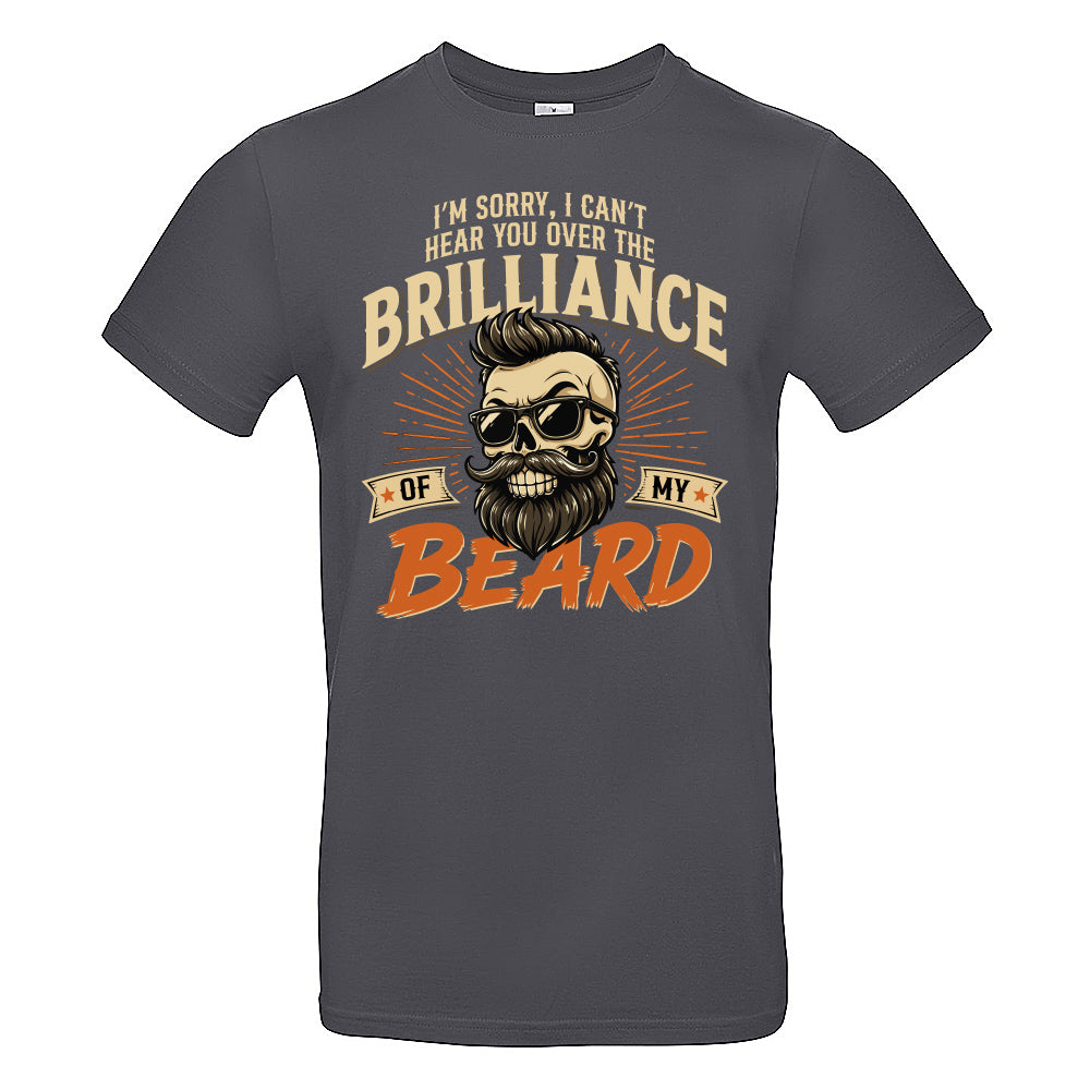 Brilliant Beard Funny Skull T-Shirt