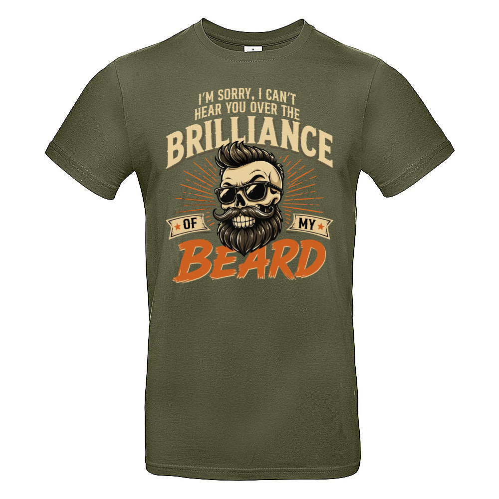 Brilliant Beard Funny Skull T-Shirt