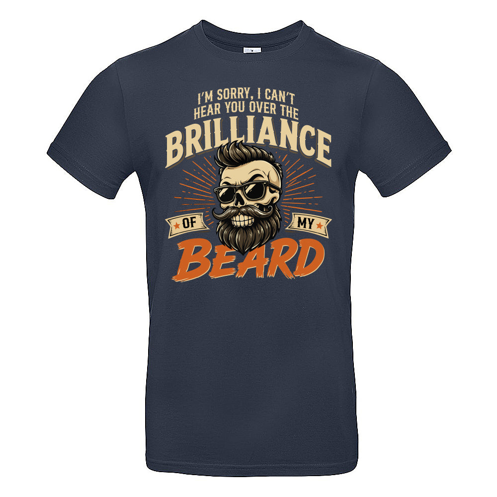 Brilliant Beard Funny Skull T-Shirt