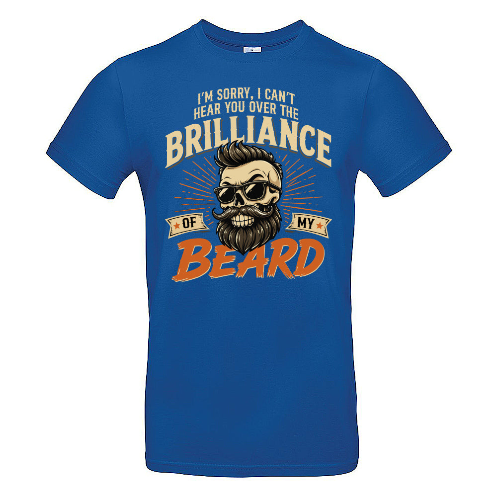 Brilliant Beard Funny Skull T-Shirt