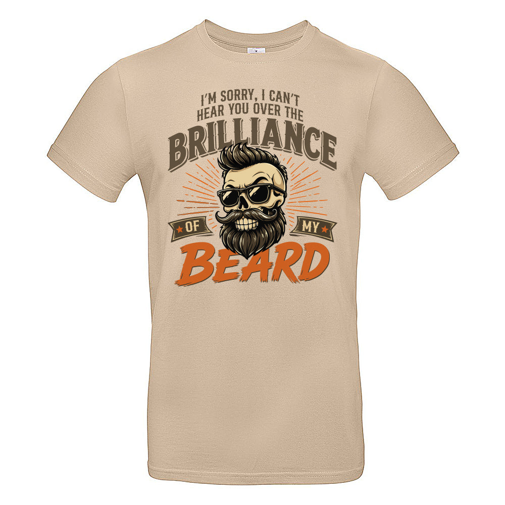 Brilliant Beard Funny Skull T-Shirt