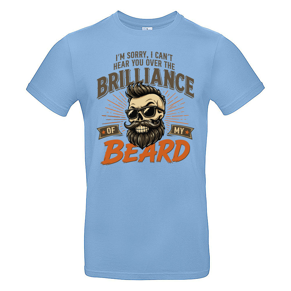 Brilliant Beard Funny Skull T-Shirt