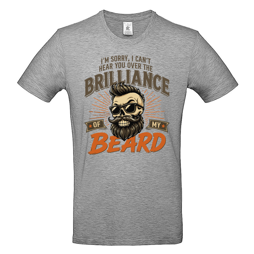 Brilliant Beard Funny Skull T-Shirt