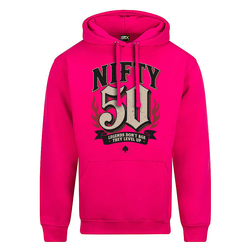 Nifty Fifty Birthday Decades Hoodie