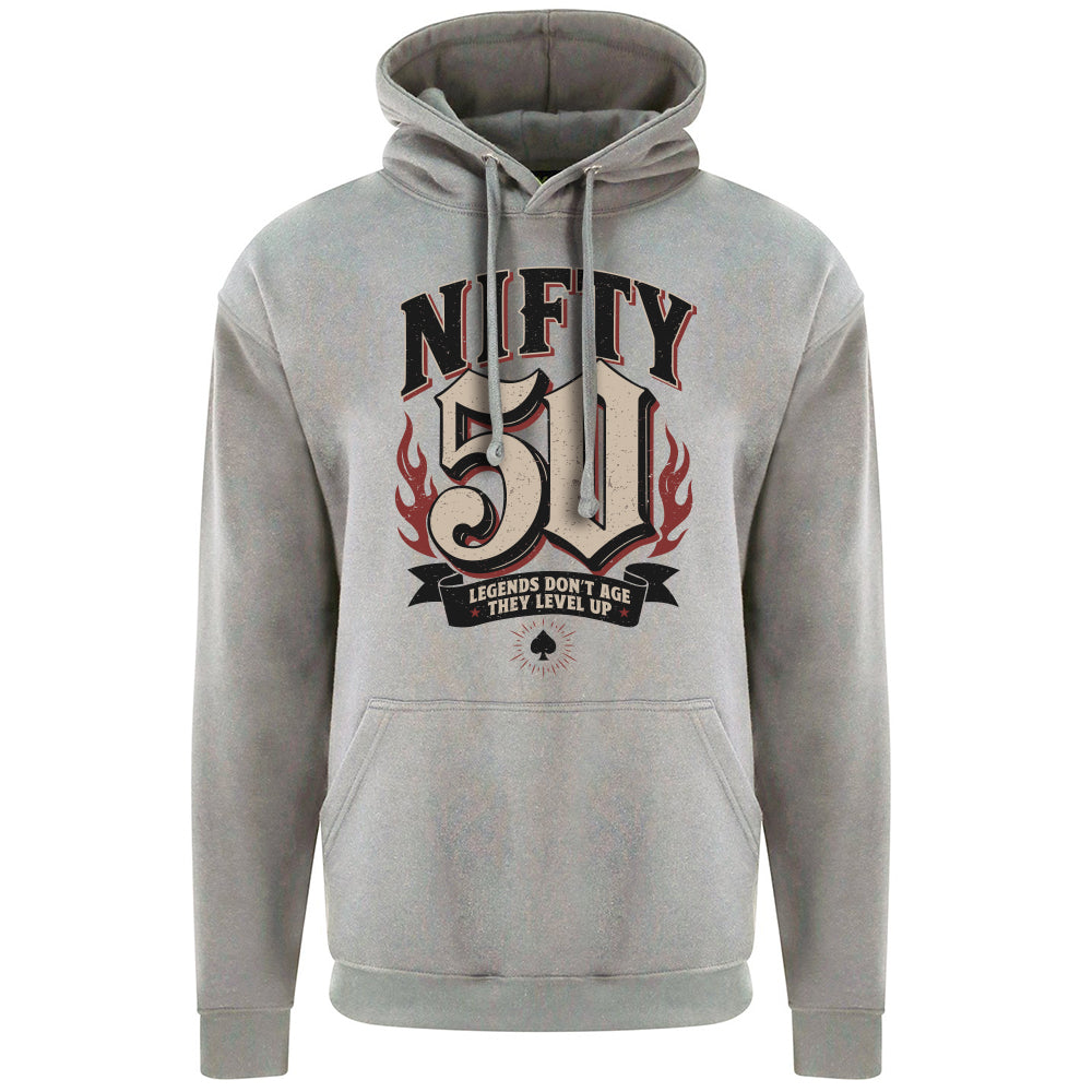 Nifty Fifty Birthday Decades Hoodie