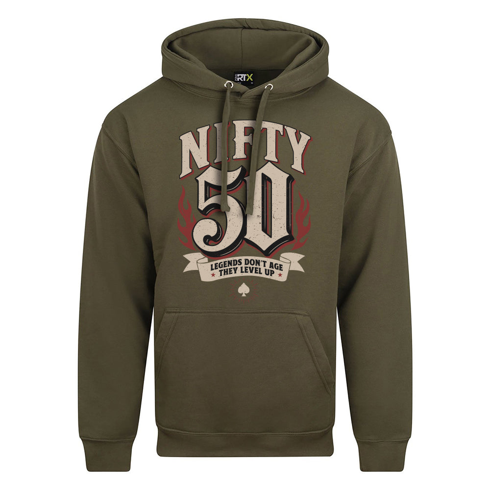 Nifty Fifty Birthday Decades Hoodie