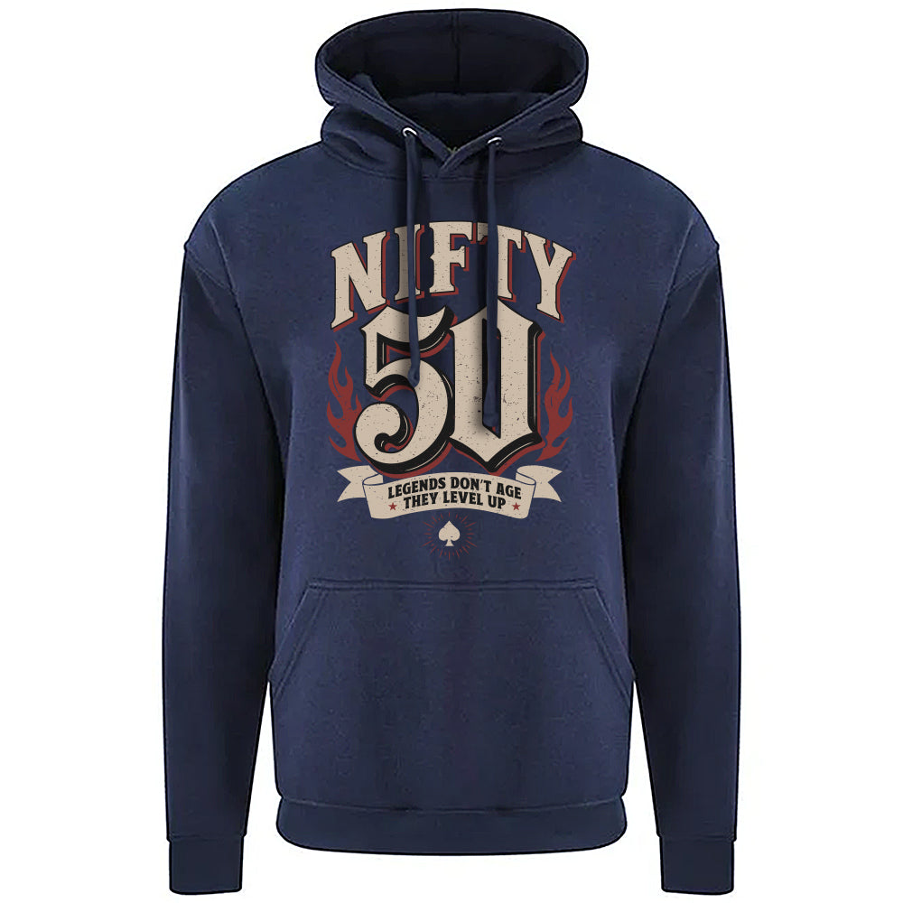 Nifty Fifty Birthday Decades Hoodie