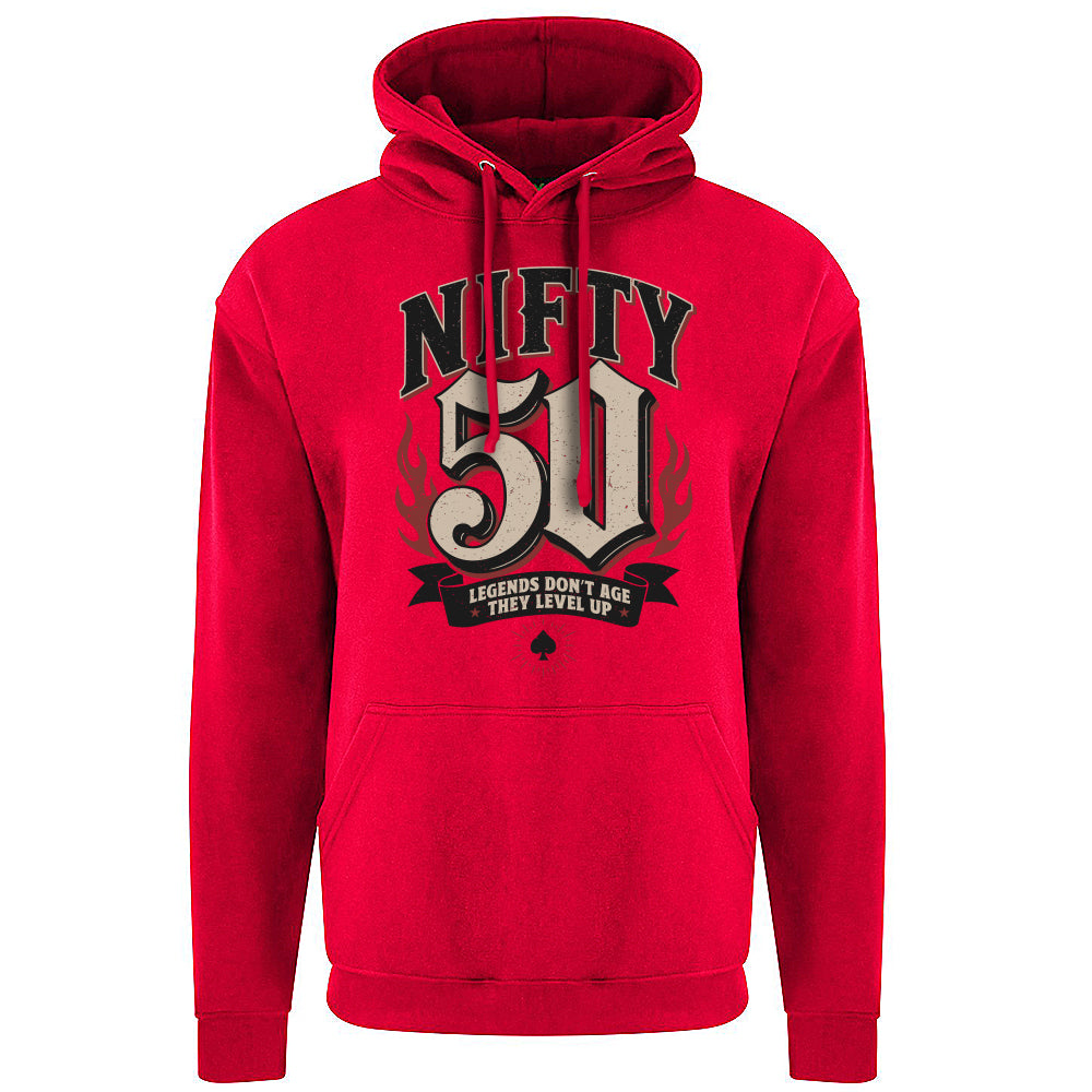 Nifty Fifty Birthday Decades Hoodie