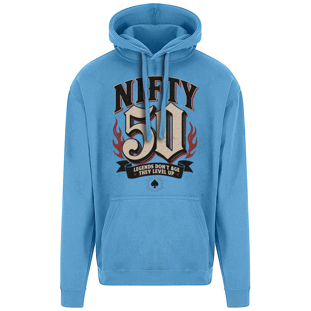 Nifty Fifty Birthday Decades Hoodie