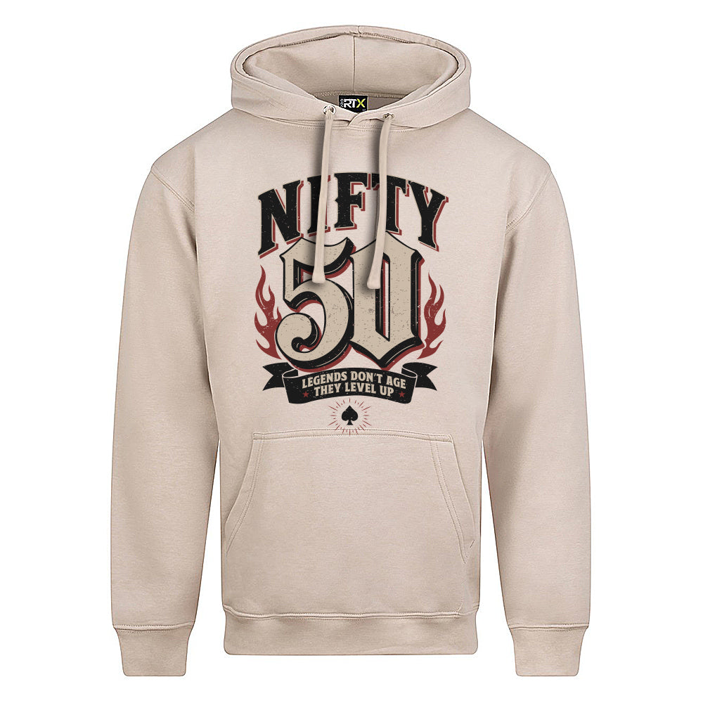 Nifty Fifty Birthday Decades Hoodie