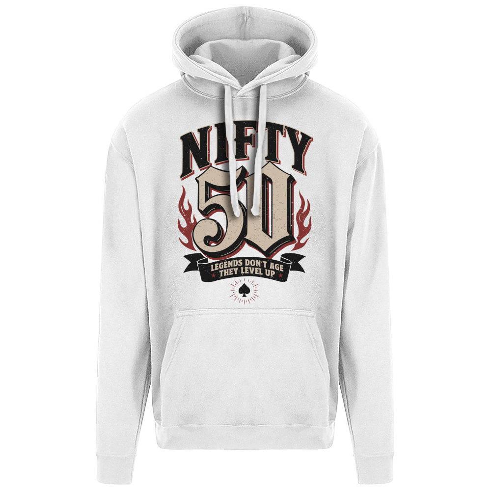 Nifty Fifty Birthday Decades Hoodie