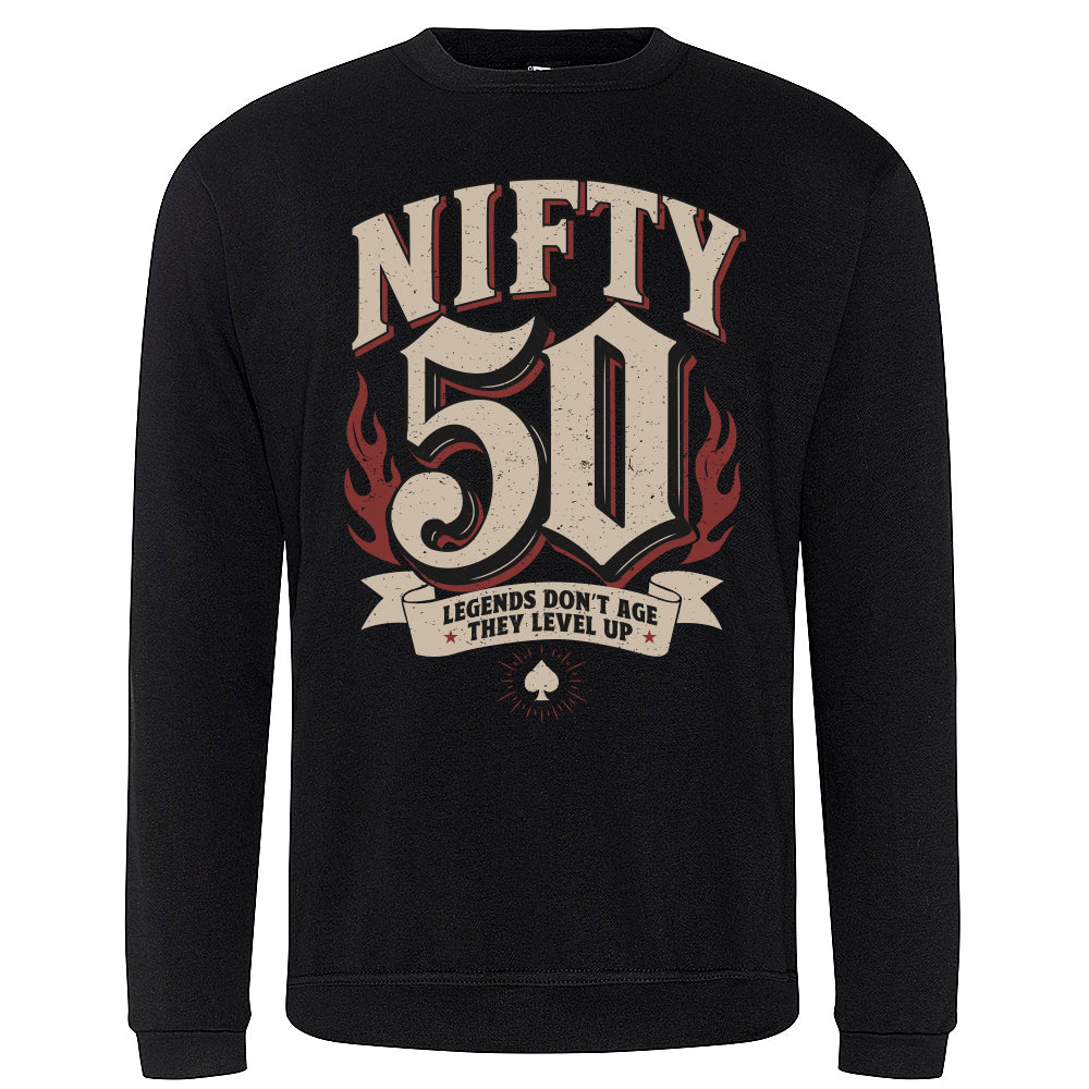 Nifty Fifty Birthday Sweatshirt