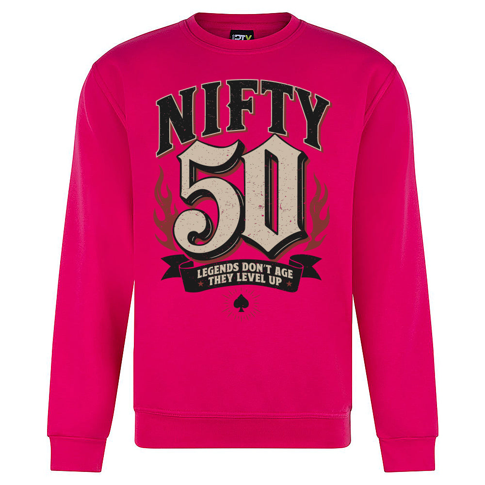 Nifty Fifty Birthday Sweatshirt