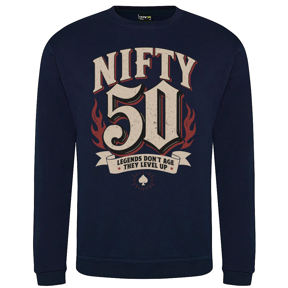 Nifty Fifty Birthday Sweatshirt