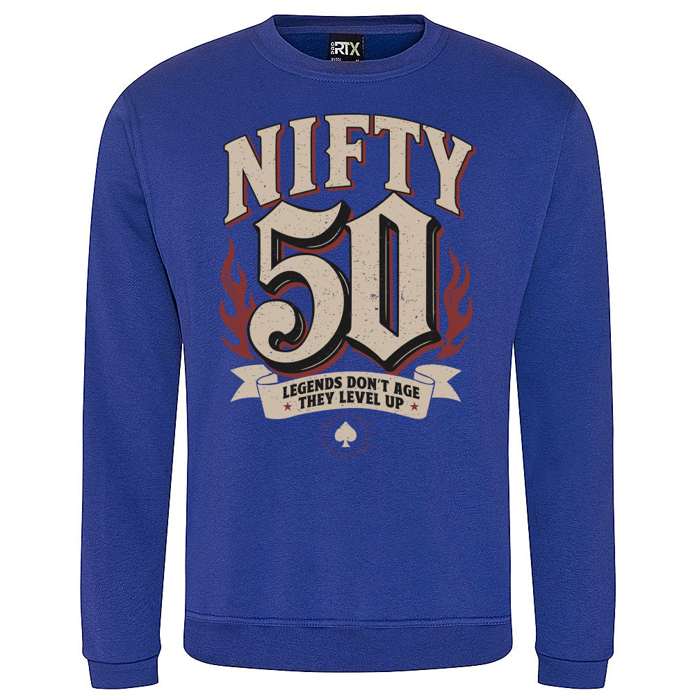Nifty Fifty Birthday Sweatshirt