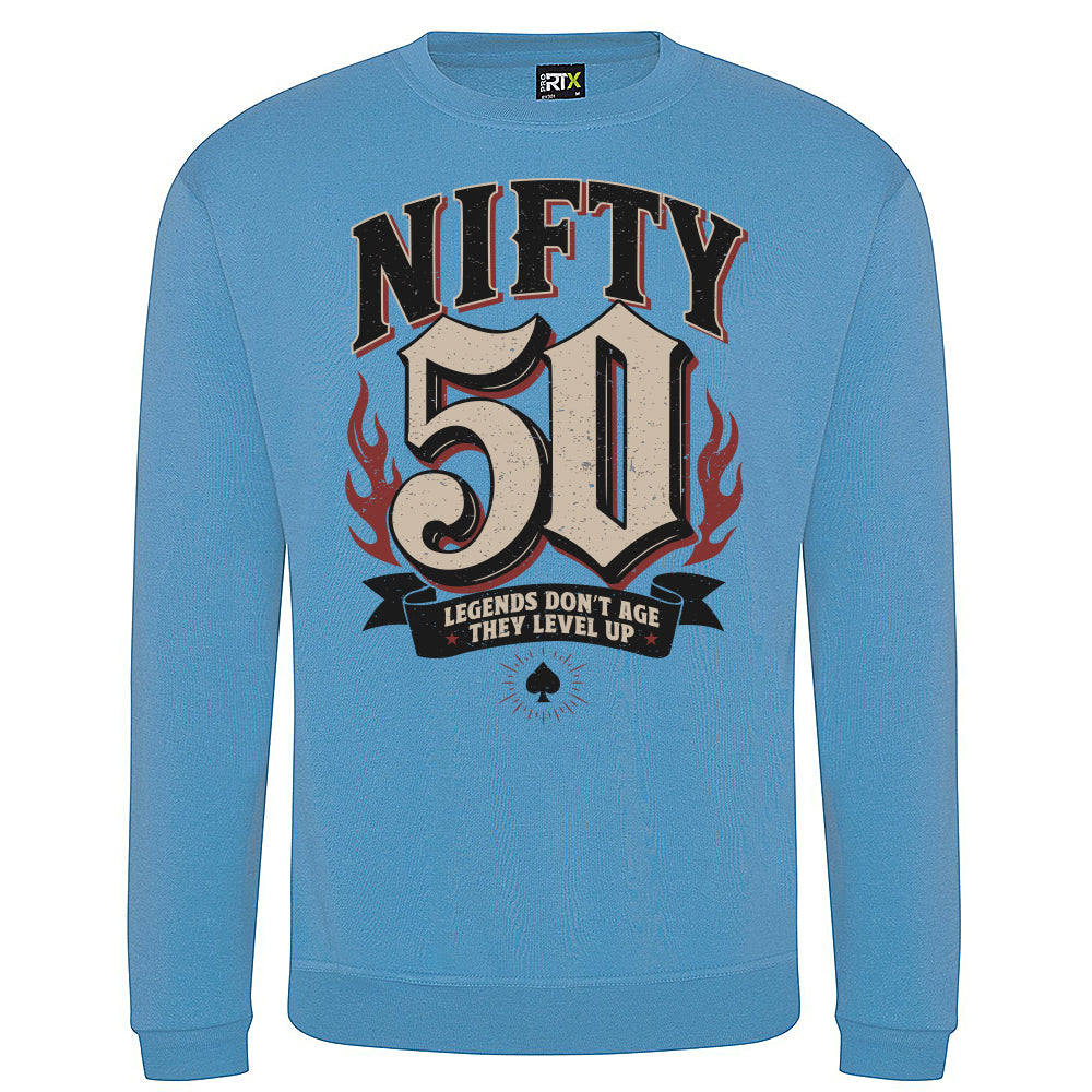 Nifty Fifty Birthday Sweatshirt