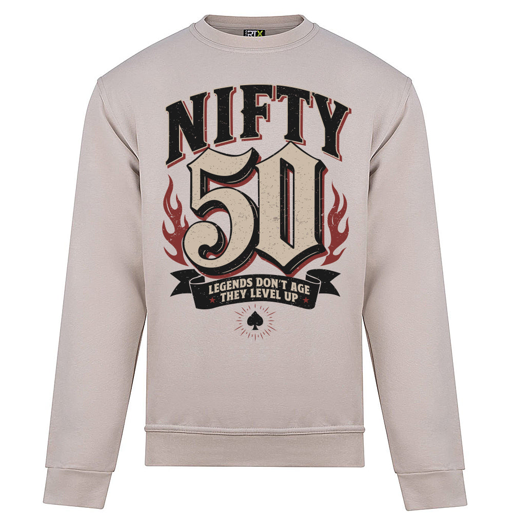 Nifty Fifty Birthday Sweatshirt