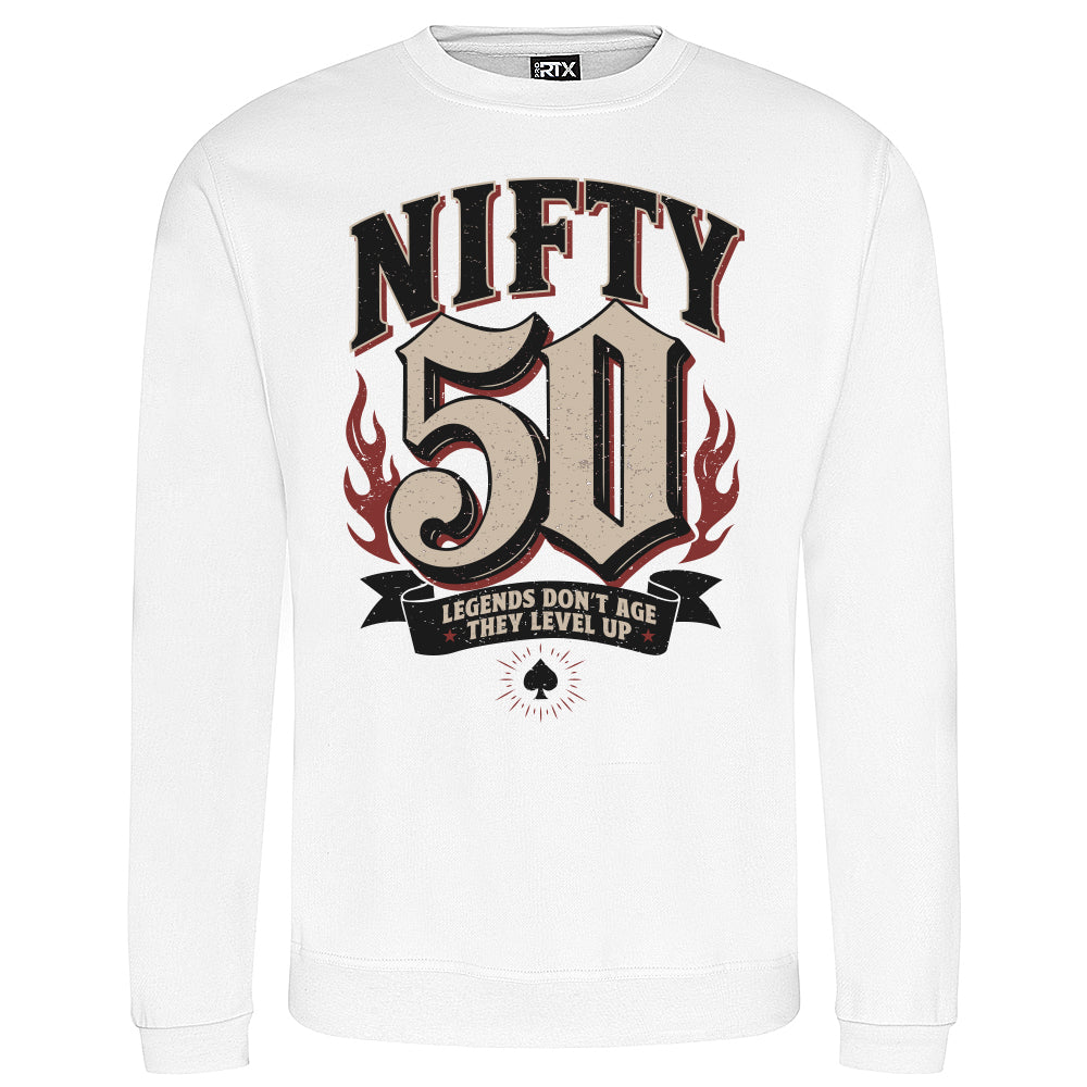 Nifty Fifty Birthday Sweatshirt