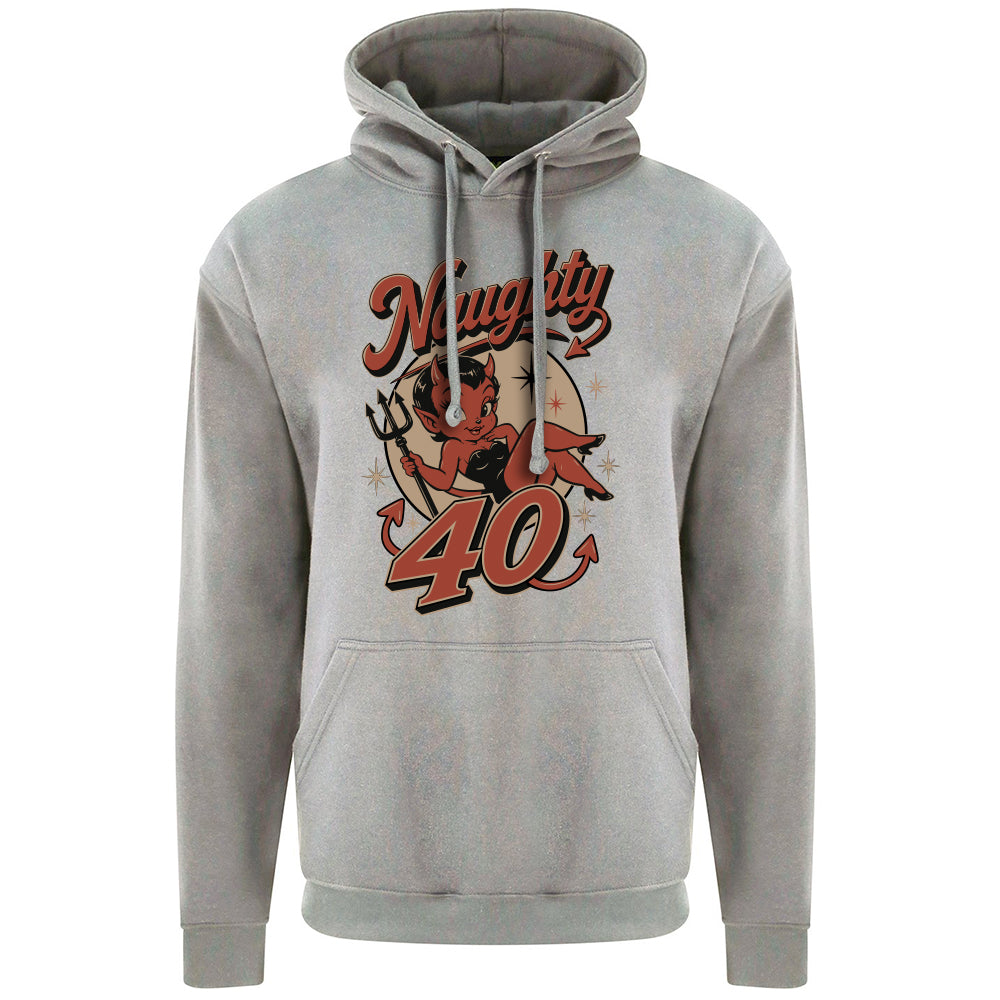 Naughty Forty Funny Birthday Hoodie