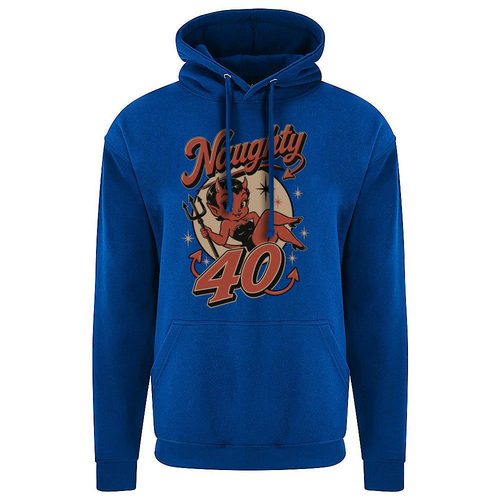 Naughty Forty Funny Birthday Hoodie