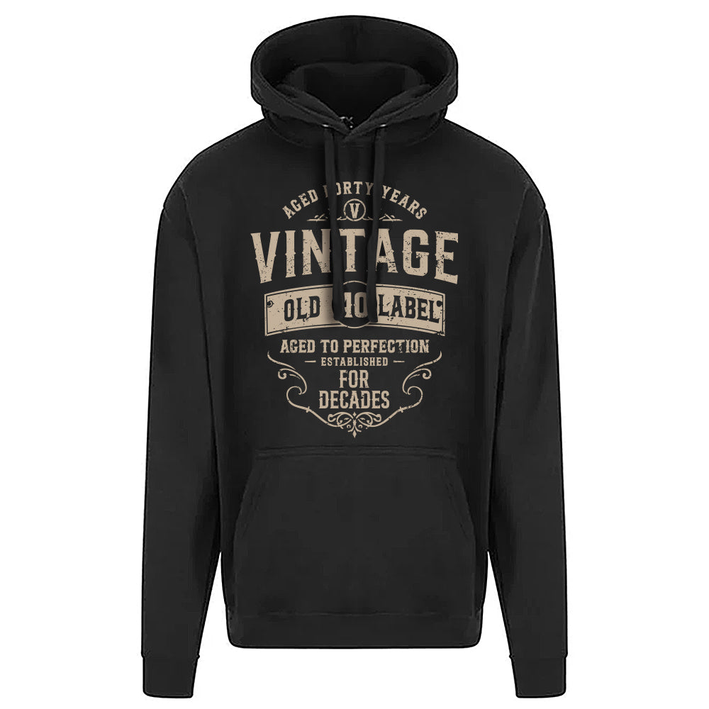 Vintage Forty Funny Birthday Hoodie